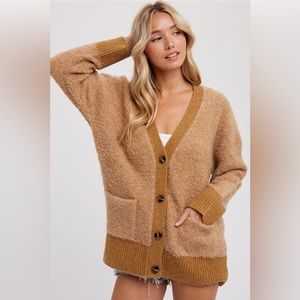 ❤️New❤️BUTTON FRONT BOUCLE CARDIGAN
